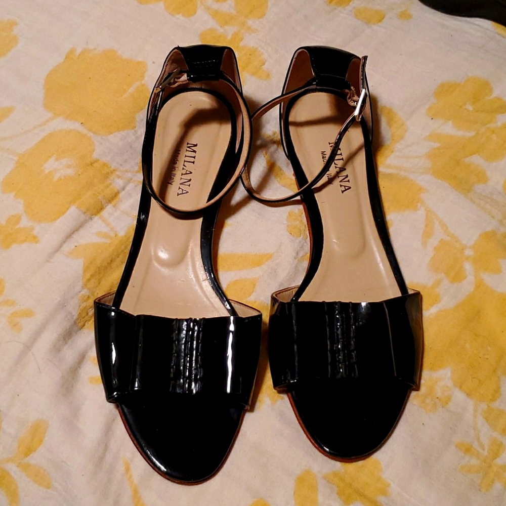 Leather Black Ankle Sandal